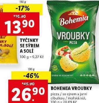 Lidl Bohemia vroubky nabídka