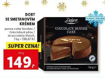 Lidl Dort se smetamovým krémrm nabídka