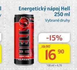Kubík potraviny Hell energetický nápoj plech 250 ml nabídka