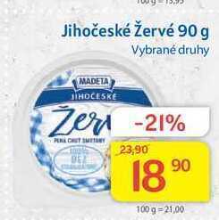 Kubík potraviny Madeta jihočeské žervé 90 g nabídka