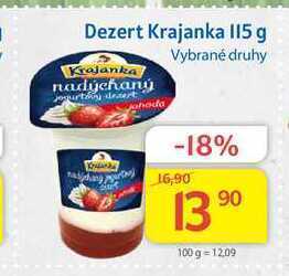 Kubík potraviny Krajanka dezert 115 g nabídka