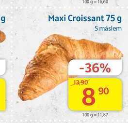 Kubík potraviny Maxi croissant s máslem 75 g nabídka