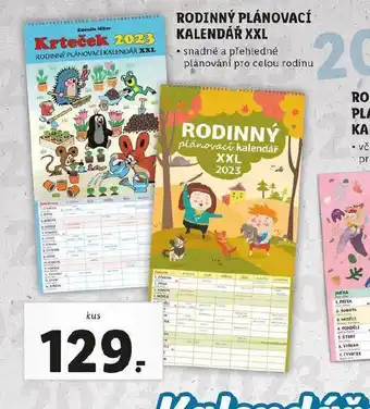 Rodinný plánovací kalendář xxl