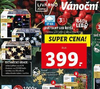 Lidl Světelný led řetěz nabídka