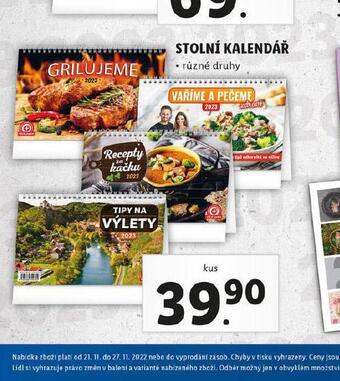 Lidl Stolní kalendář nabídka