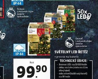 Lidl Světelný led řetěz nabídka