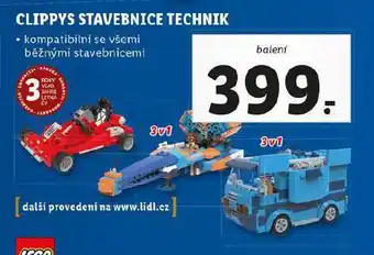 Lidl Clippys stavebnice technik nabídka