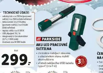Lidl Aku led pracovní lampa nabídka