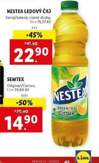 Lidl Nestea ledový čaj nabídka