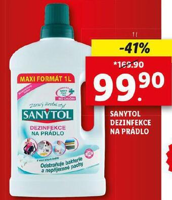 Lidl Sanytol dezinfekce na prádlo nabídka