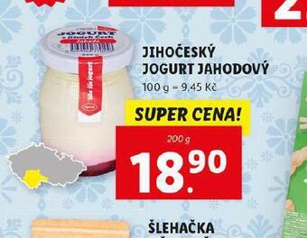 Lidl Jihočeský jogurt jahodový nabídka