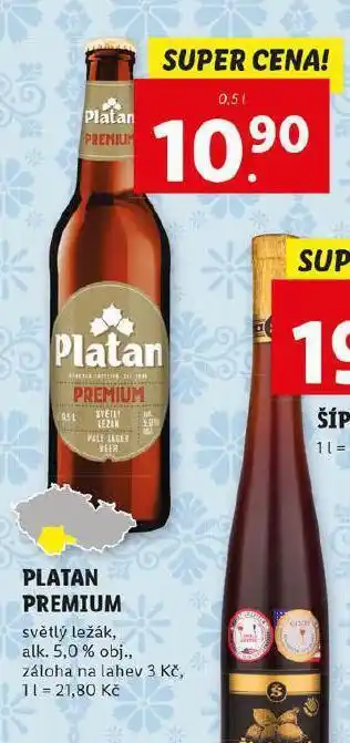 Lidl Pivo platan premium nabídka