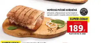 Lidl Vepřová pečeně kořeněná nabídka