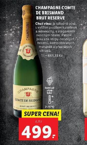 Lidl Champagne comte de brismand brut reserve nabídka