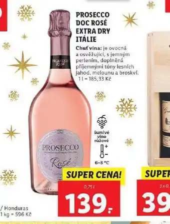 Lidl Pprosecco doc rosé extra dry itálie nabídka