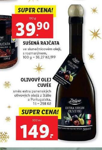 Lidl Olivový olej cuveé nabídka