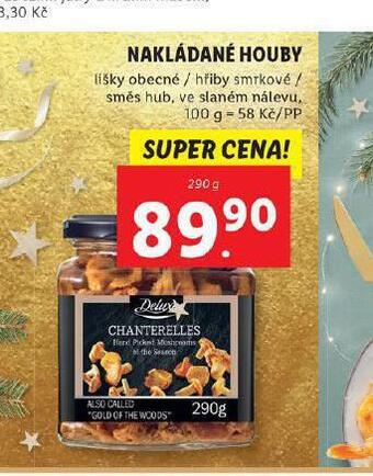 Lidl Nakládané houby nabídka