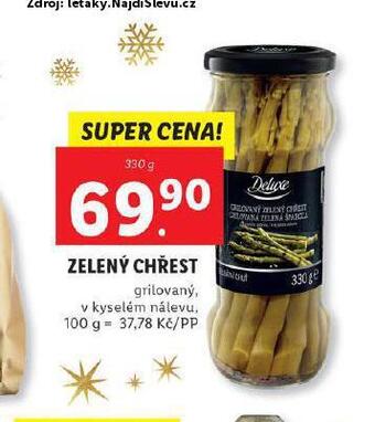 Lidl Zelený chřest nabídka