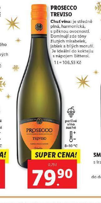 Lidl Prosecco treviso nabídka