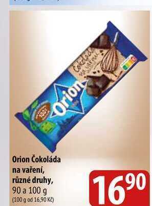 Bala Orion čokoláda na vaření, různé druhy, 90 a 100 g nabídka