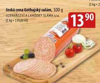 Bala Česká cena gothajský salám, 100 g nabídka