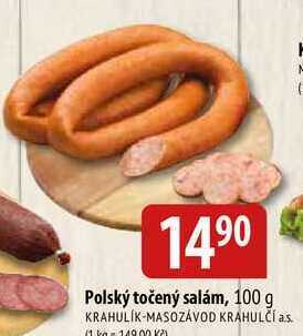 Bala Polský točený salám, 100 g nabídka