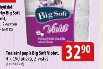Bala Toaletní papír big soft violet, 4 x 190 útržků, 2-vrstvý nabídka