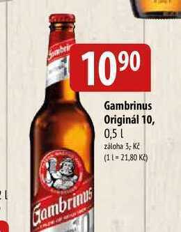 Bala Gambrinus originál 10, 0,5l nabídka