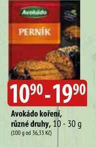 Bala Avokádo koření, různé druhy, 10-30 g nabídka
