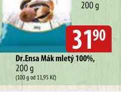 Bala Dr.ensa mák mletý 100%, 200 g nabídka