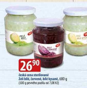 Bala Česká cena sterilované zelí bílé, červené, bílé kysané, 680 g nabídka