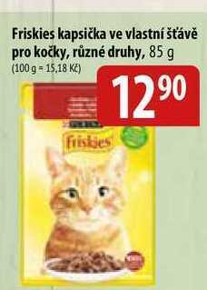 Bala Friskies kapsička ve vlastní šťávě pro kočky, různé druhy, 85 g nabídka