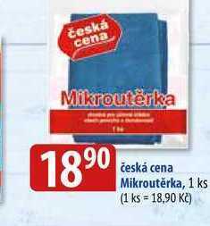 Česká cena mikroutěrka, 1 ks