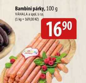 Bala Bambini párky, 100 g nabídka