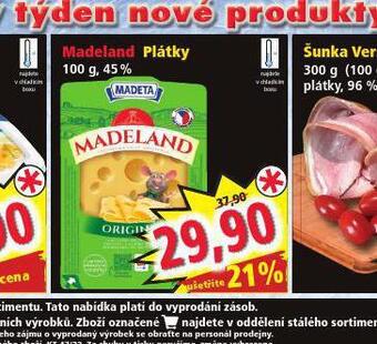 Madeland plátky