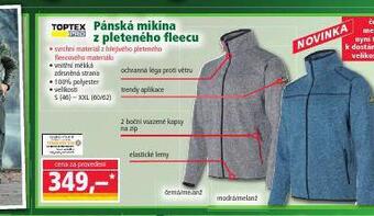 Norma Pánská mikina z pleteného fleecu nabídka