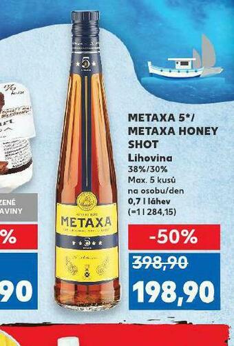 Kaufland Metaxa 5* / metaxa honey shot nabídka