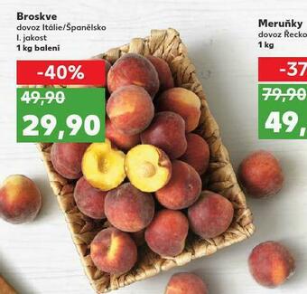 Kaufland Broskve nabídka