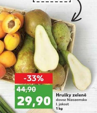 Kaufland Hrušky zelené nabídka