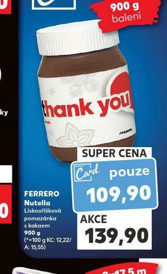 Kaufland Ferrero nutella nabídka