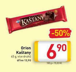 Billa Orion kaštany nabídka