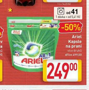 Billa Ariel kapsle na praní nabídka