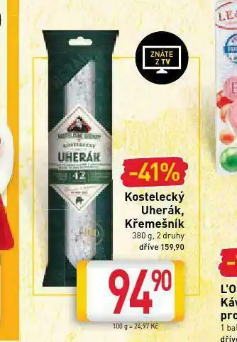 Billa Uherák, křemešník nabídka