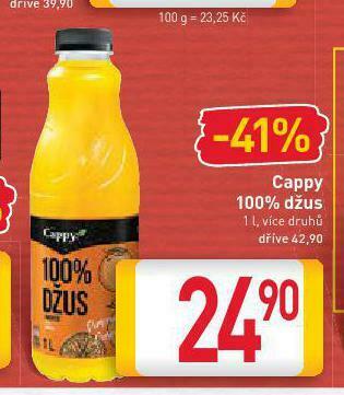 Billa Cappy 100% džus nabídka