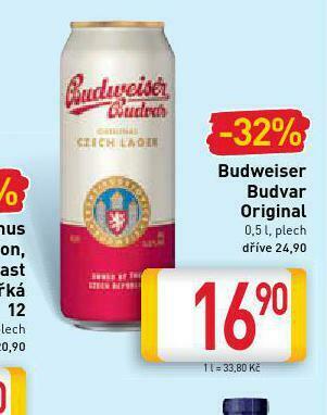 Billa Pivo budweiser budvar nabídka