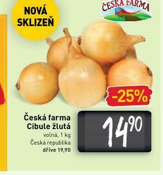 Billa Cibule žlutá nabídka