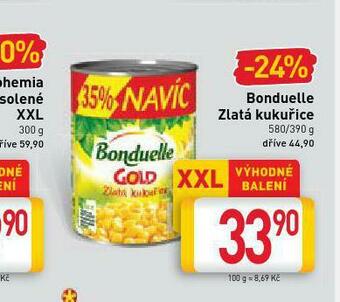 Billa Bonduelle zlatá kukuřice nabídka