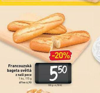 Billa Francouzská bageta nabídka