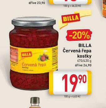 Billa Červená řepa nabídka