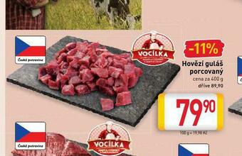 Billa Hovězí guláš porcovaný nabídka